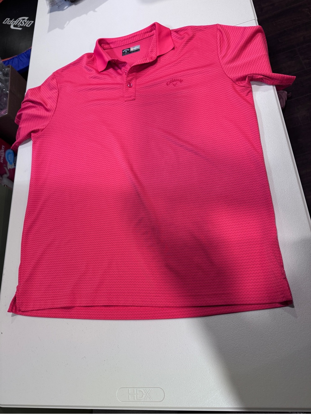 Callaway Opti Dri Performance Golf Polo Shirt Short Sleeve Mens Size XL